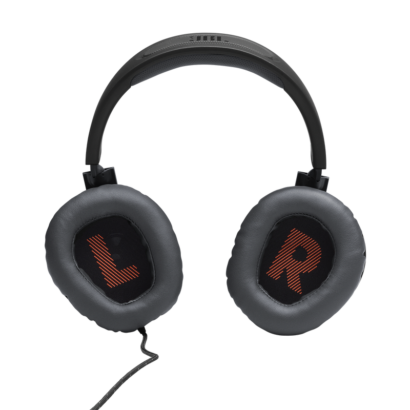 JBL Quantum 100 - Black - Wired over-ear gaming headset with flip-up mic - Detailshot 3 image number null